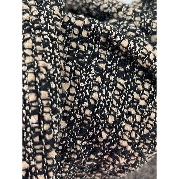 ST. JOHN Women's Metallic Black Gold Tweed Pencil Skirt US 8 - Picture 4 of 6